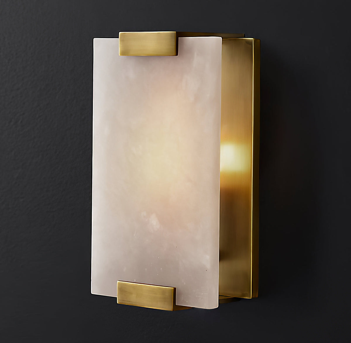 Velen Wandleuchte aus Alabaster mit Rücklicht Panel