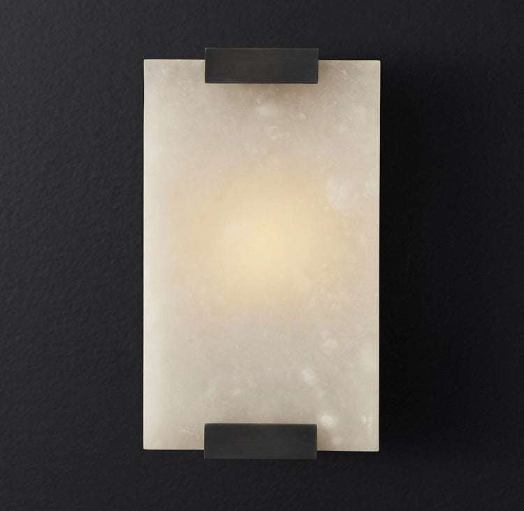 Velen Wandleuchte aus Alabaster mit Rücklicht Panel