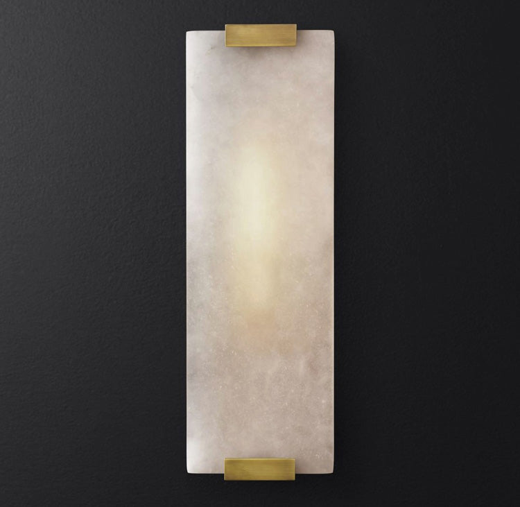 Velen Wandleuchte aus Alabaster mit Rücklicht Panel