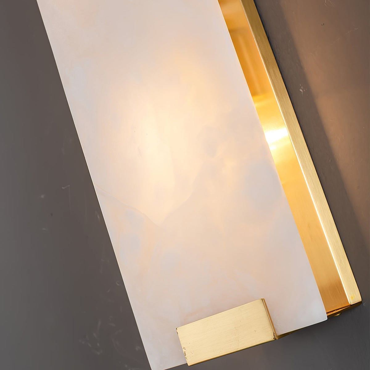 Velen Wandleuchte aus Alabaster mit Rücklicht Panel