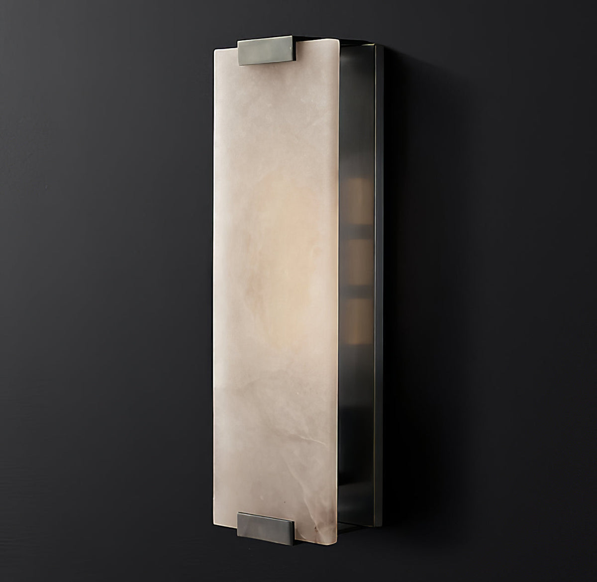 Velen Wandleuchte aus Alabaster mit Rücklicht Panel