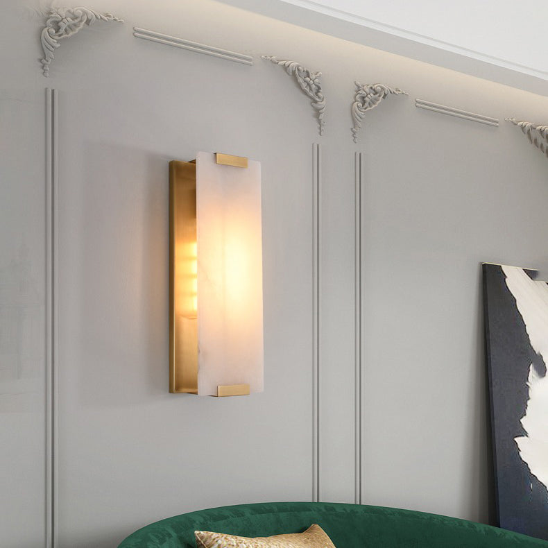 Velen Wandleuchte aus Alabaster mit Rücklicht Panel