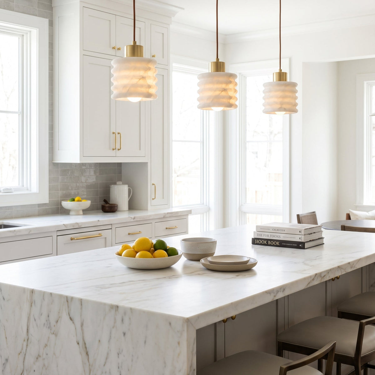 Keldenstone Alabaster-Pendelleuchte