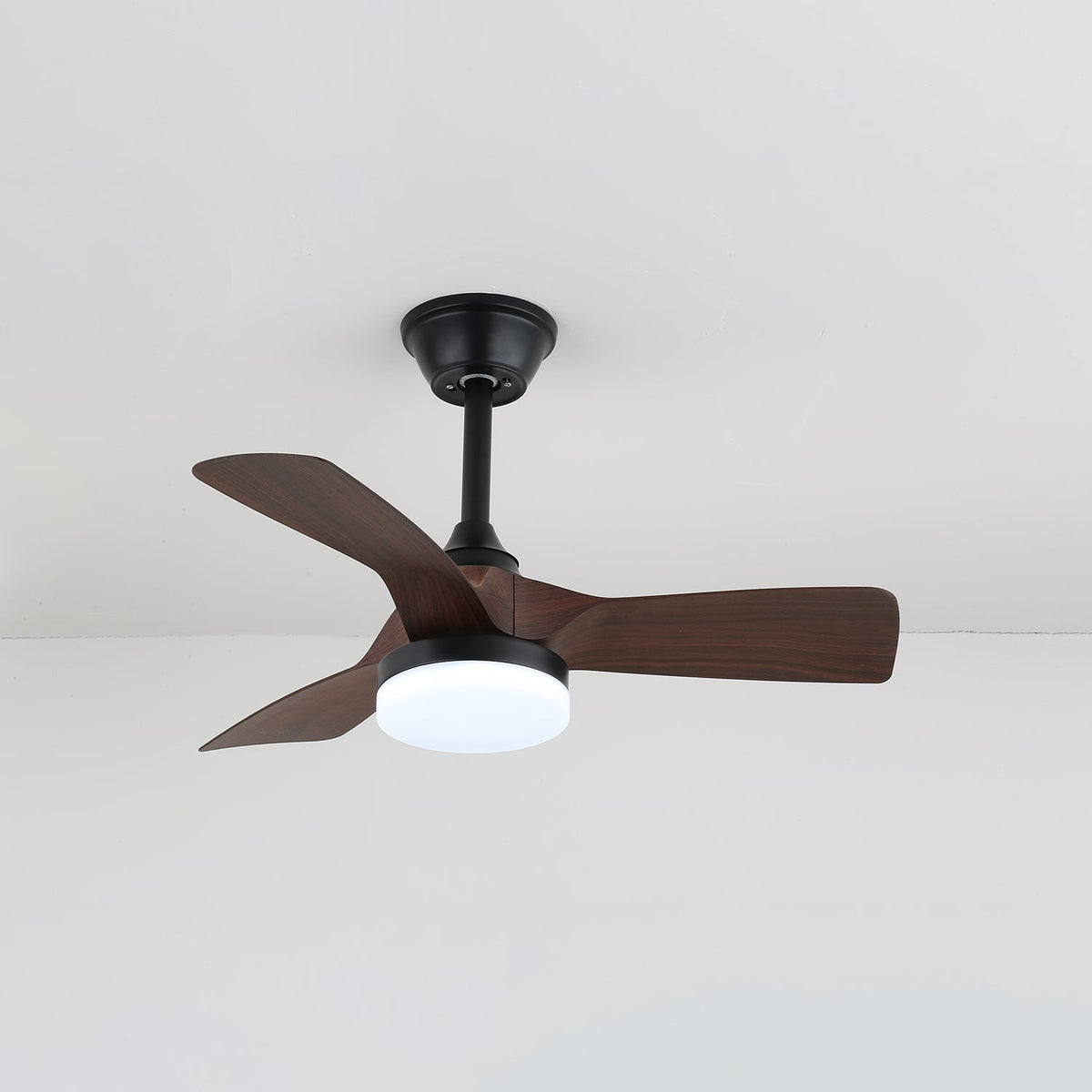 Orlen Minimalistischer Deckenventilator mit Beleuchtung aus Holz-Holz