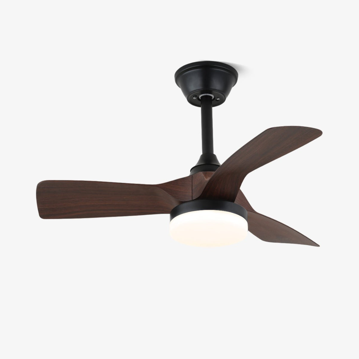 Orlen Minimalistischer Deckenventilator mit Beleuchtung aus Holz-Holz