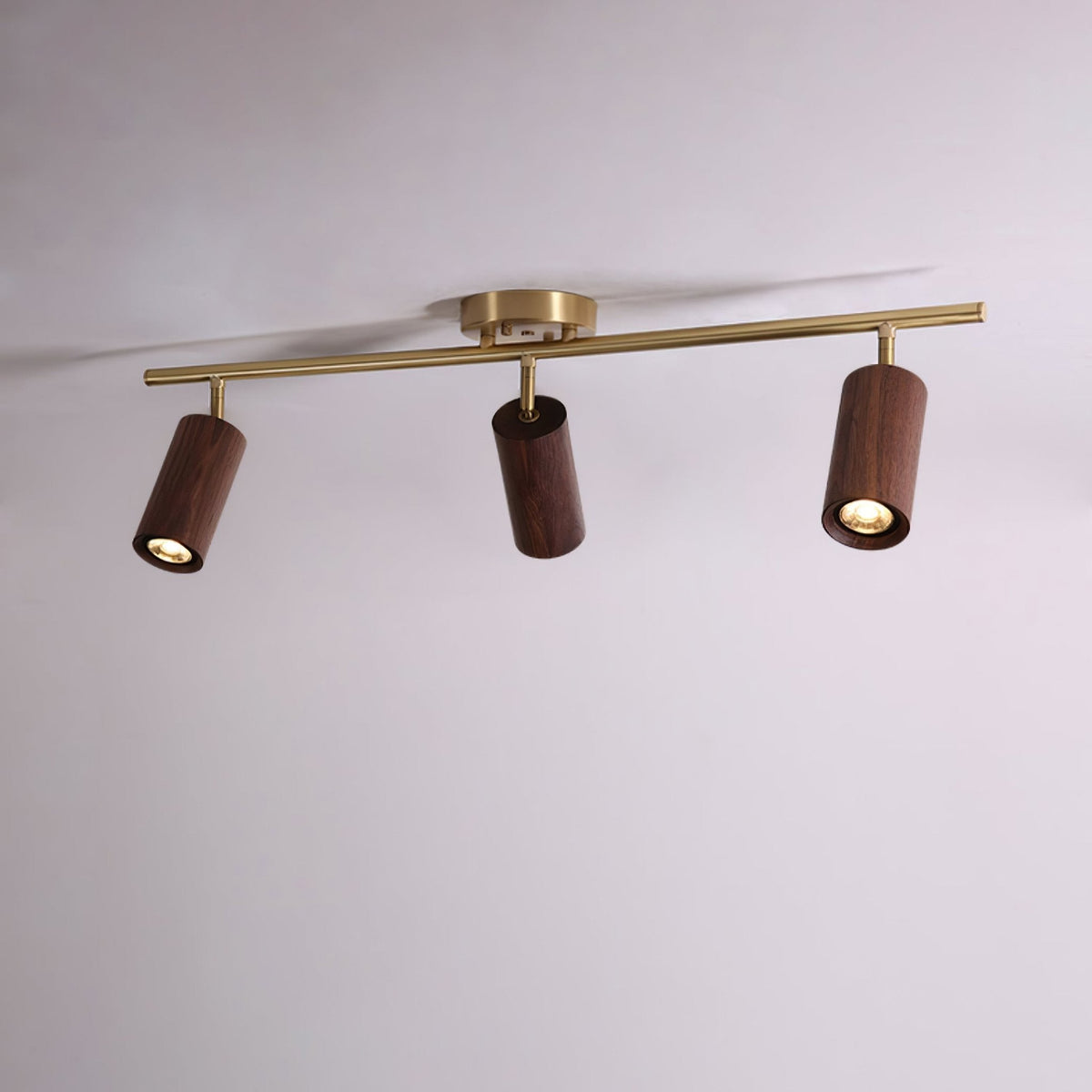 Usolila zeitgenössische minimalistische Deckenleuchte aus Holz