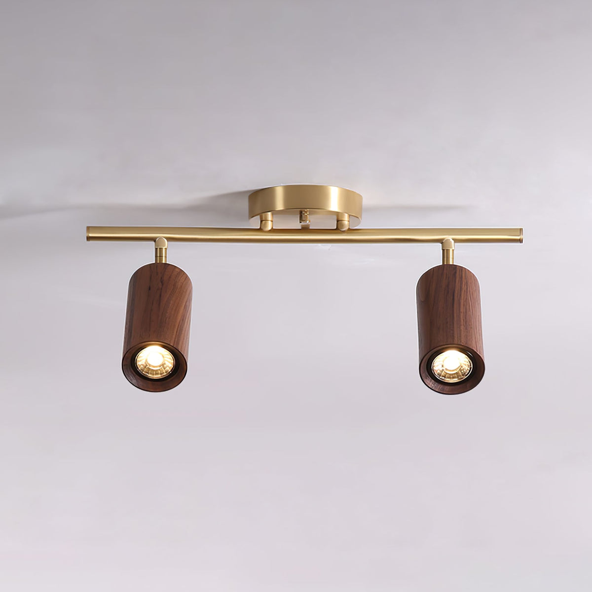 Usolila zeitgenössische minimalistische Deckenleuchte aus Holz