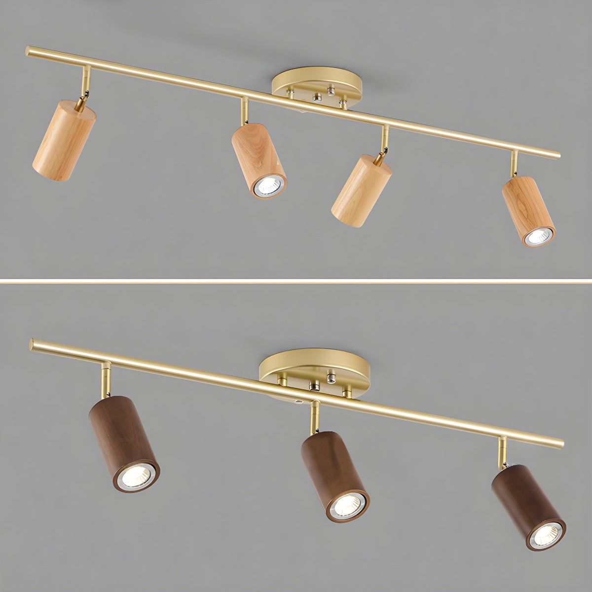 Usolila zeitgenössische minimalistische Deckenleuchte aus Holz
