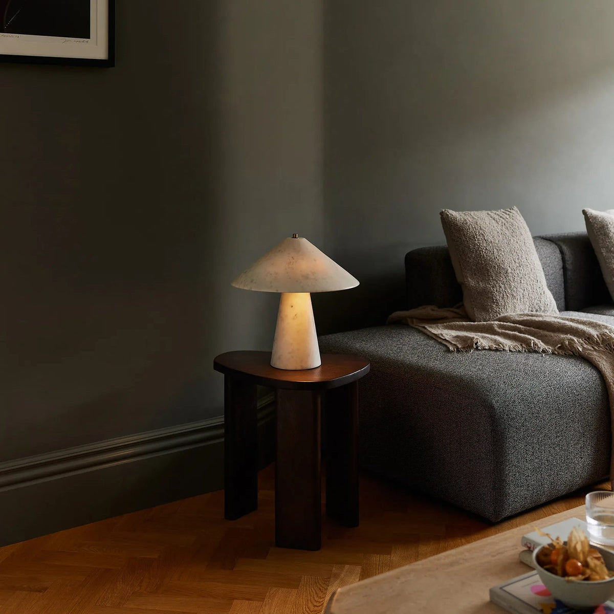 Satin Tischlampe