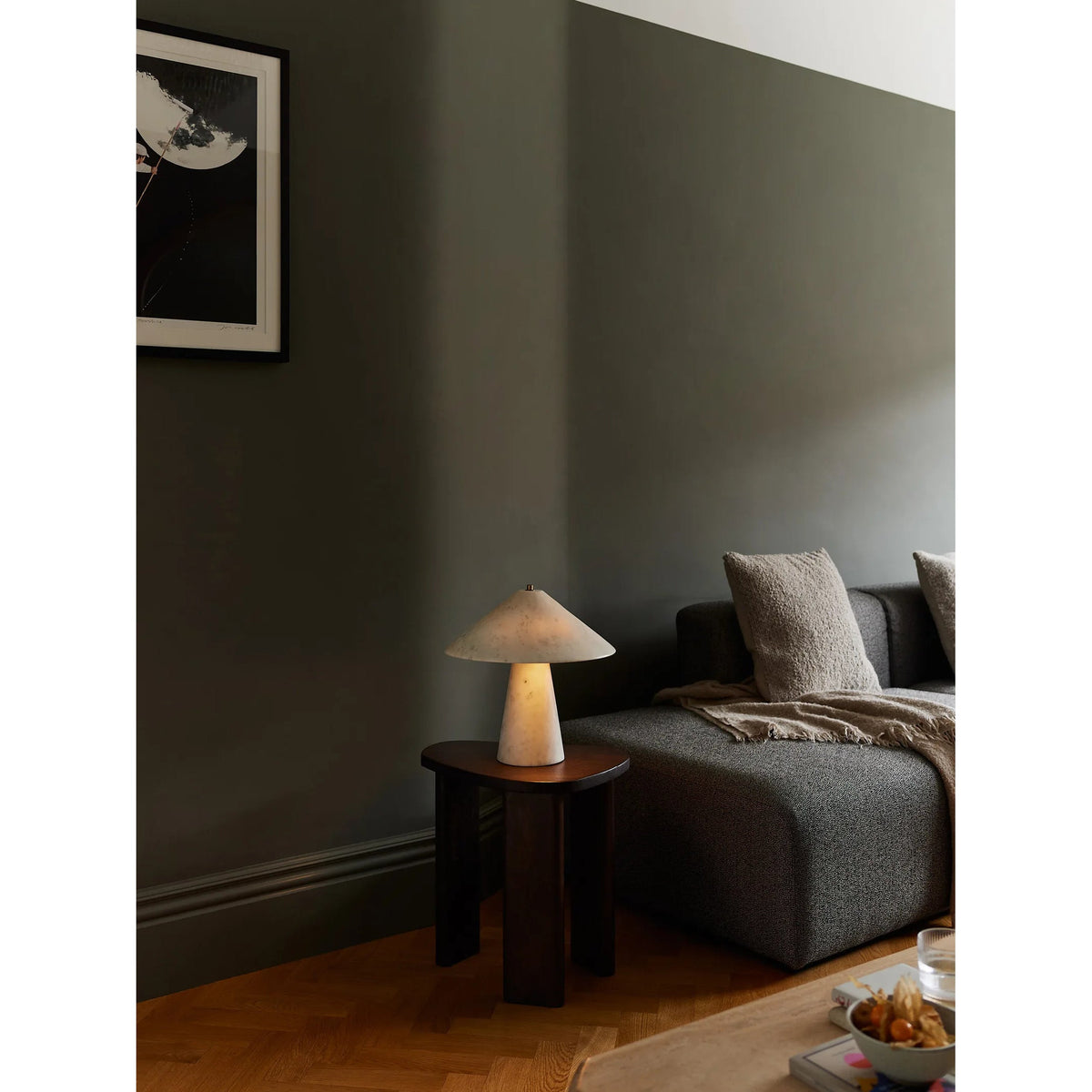 Satin Tischlampe