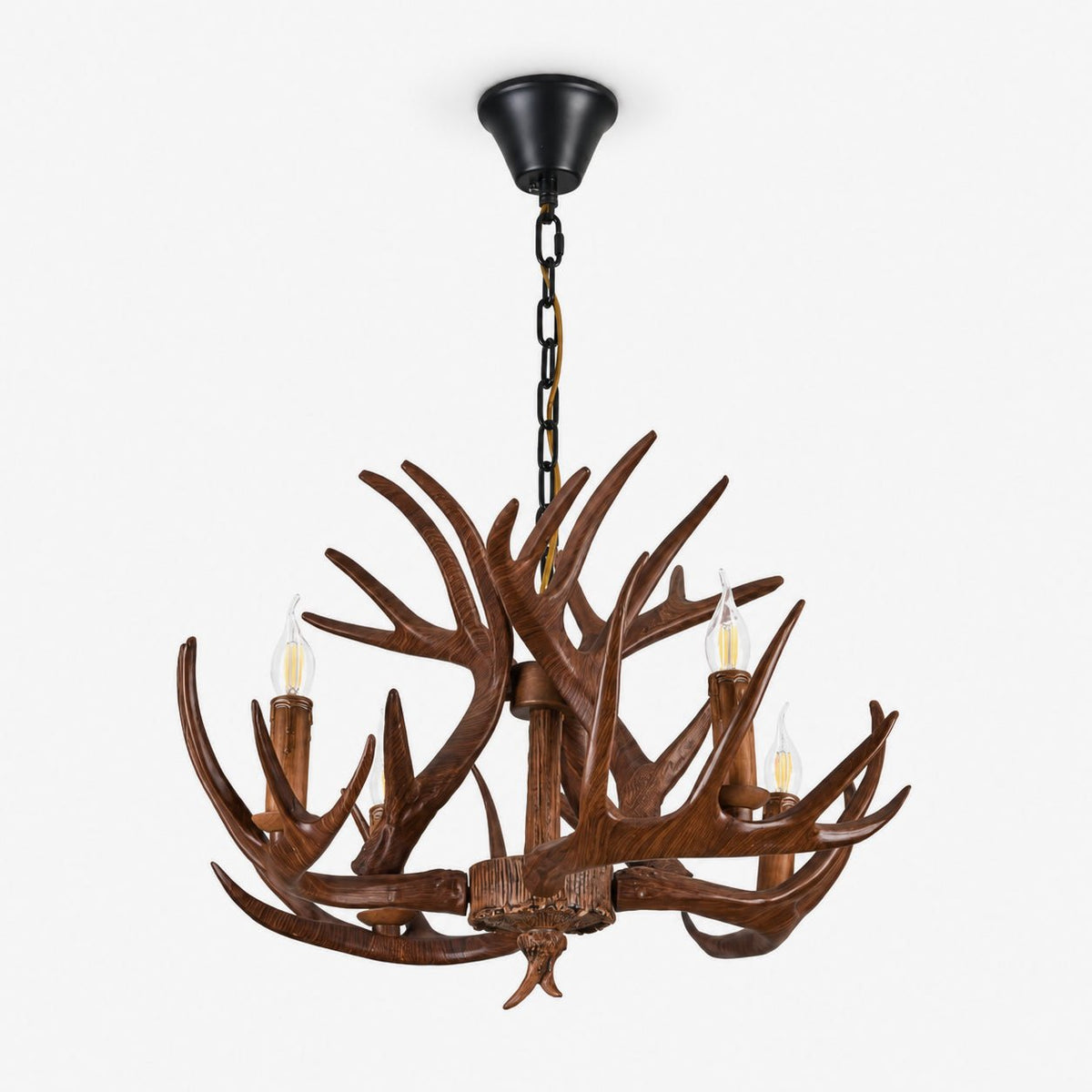 Noreira Kronleuchter aus Antler Lodge Stil