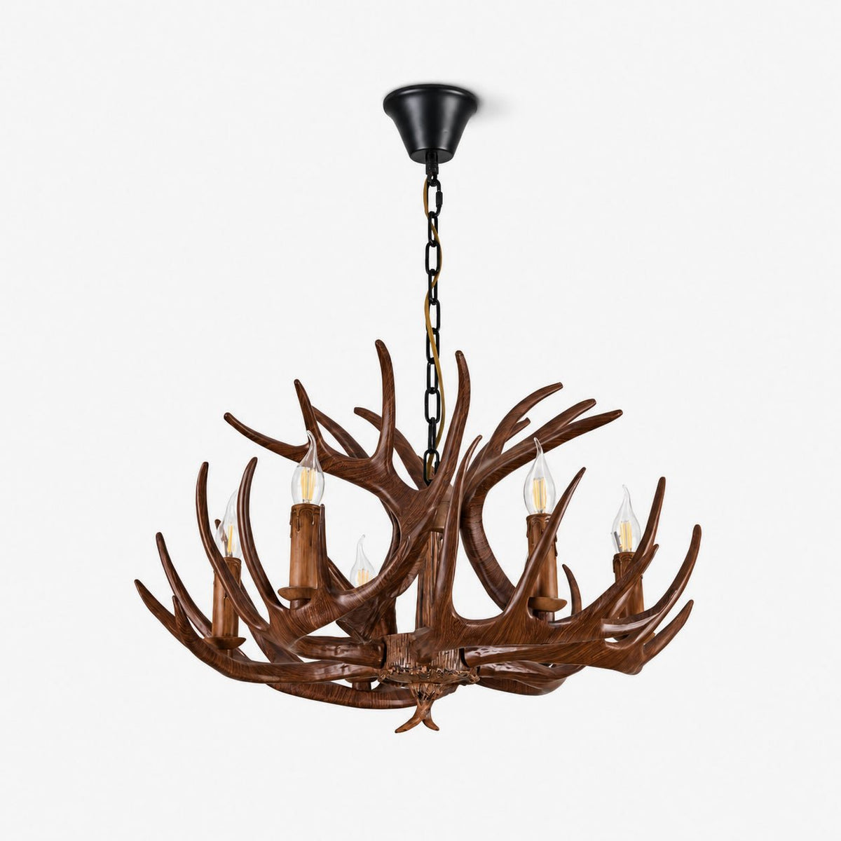Noreira Kronleuchter aus Antler Lodge Stil