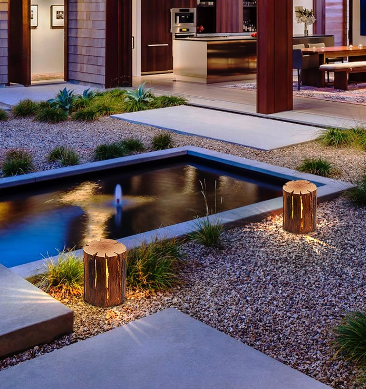 Lemn Außenwandleuchte Log Outdoor LED