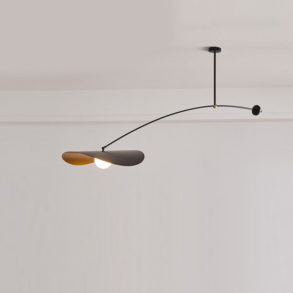 Arisha  Minimalistische LED Pendelleuchte schlafzimmer Schwarz/Gold