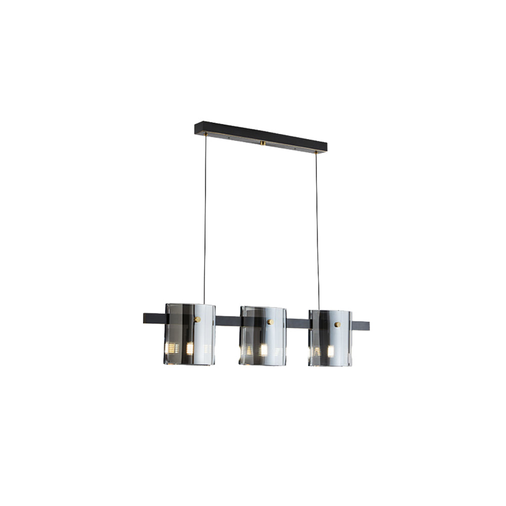 Arisha Industriale Pendelleuchte 3/4/5 Flammig, Metall, Schwarz/Gold