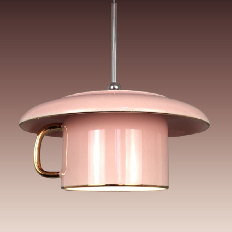 Valentina Urban Cup Keramik LED Pendelleuchte Wohnzimmer