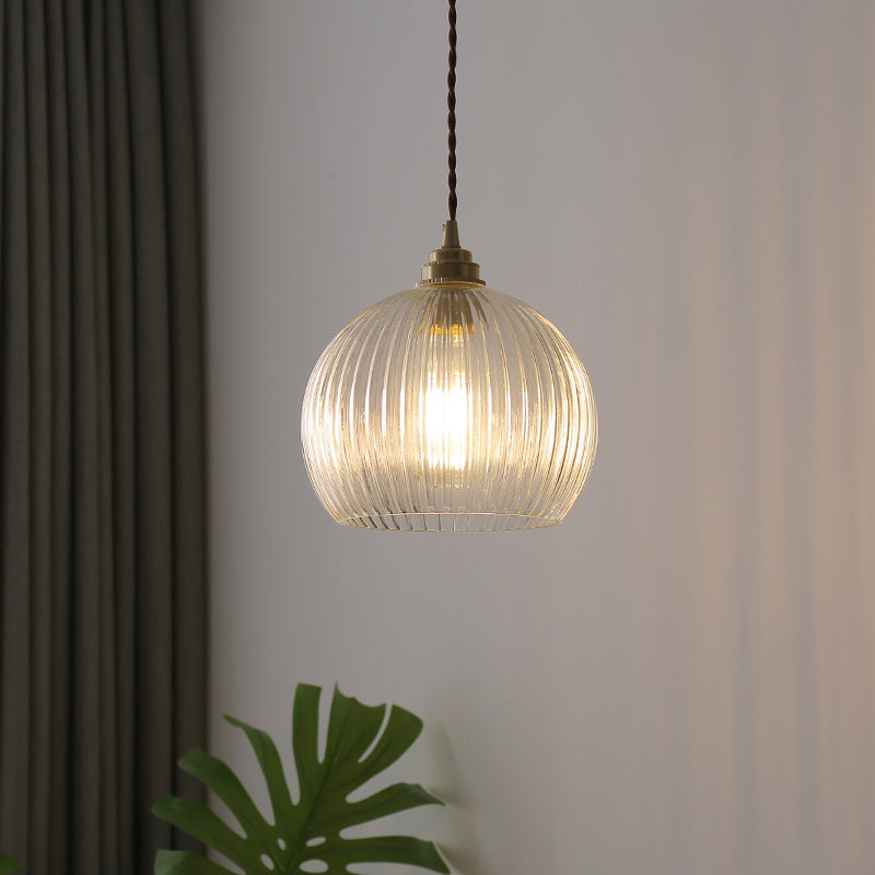 Valentina Minimalistische Kugel Metall/Glas LED Pendelleuchte Weiß/Transparent