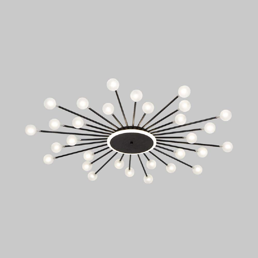 Arisha Nordic LED Deckenleuchte Gold/Schwarz Metall Wohnzimmer