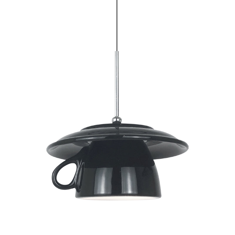 Valentina Moderne bunte LED-Pendelleuchte aus Keramik Tassenform