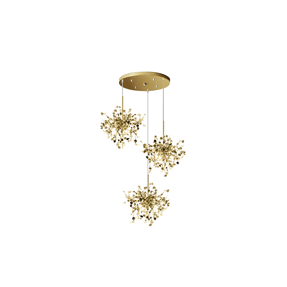 Olivia Morden LED Kronleuchter Gold/Silber Sputnik Ess/Wohnzimmer Metall