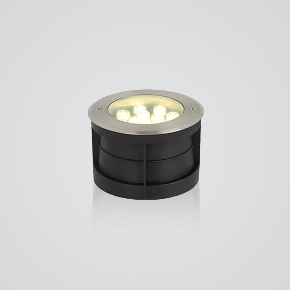 Ray Modern LED Außenleuchte Strahler unter Wasser Schwarz Metall&Glas ∅10/13/18/21CM
