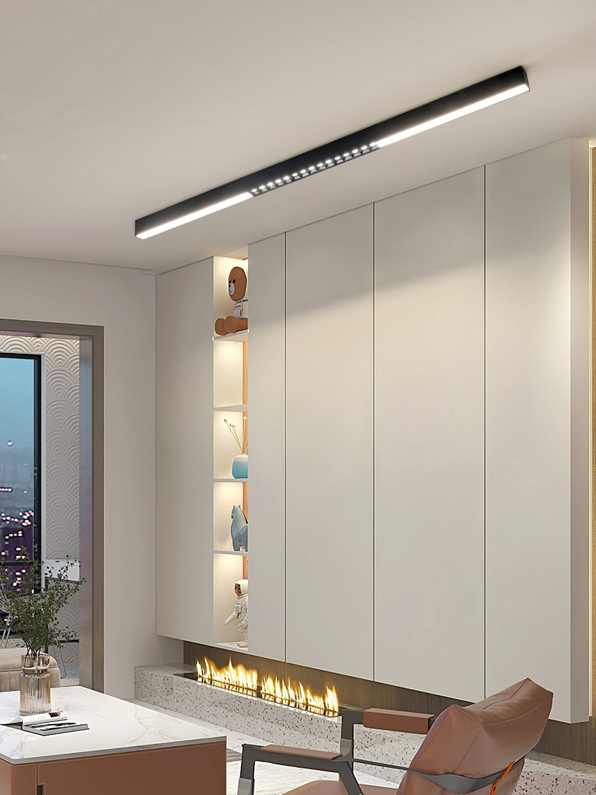 Line moderne Aluminium-Schwimmleuchte