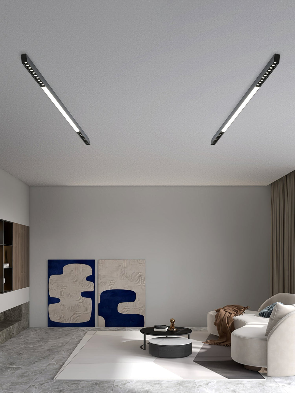 Line moderne Aluminium-Schwimmleuchte