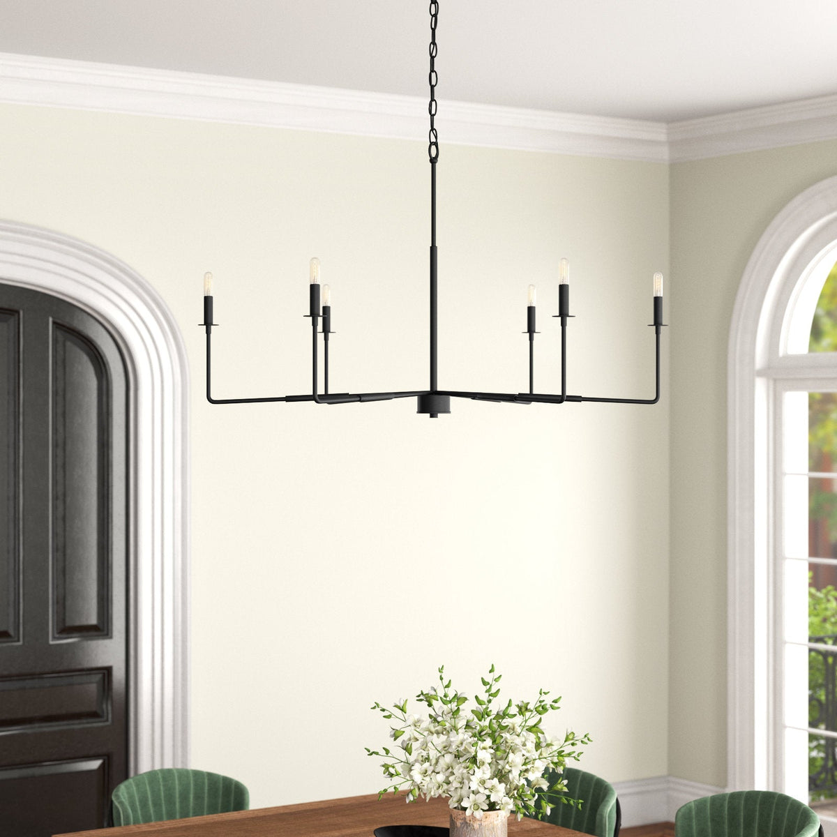 Blikuvyi Kronleuchter im modernen industriellen minimalistischen Metallstil
