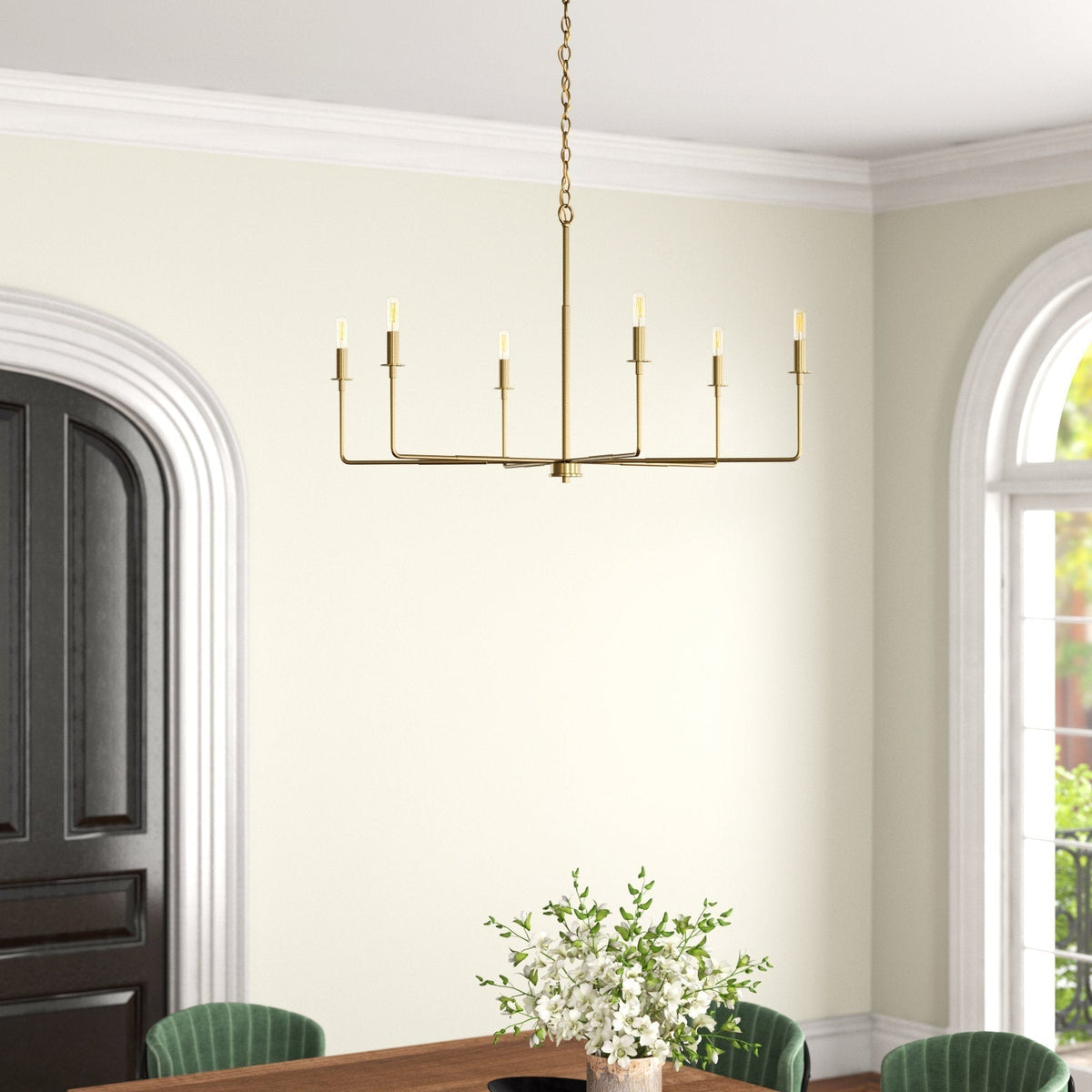 Blikuvyi Kronleuchter im modernen industriellen minimalistischen Metallstil