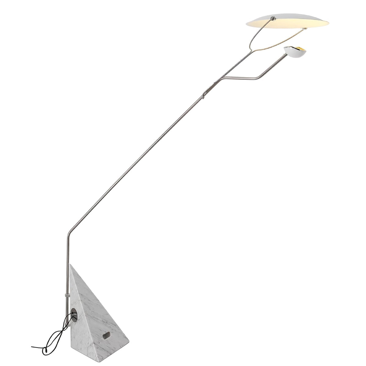 Olvenel Stehleuchte aus Chrom-Marmor