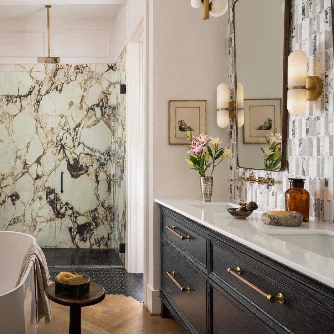Salon Alabaster-Wandleuchte