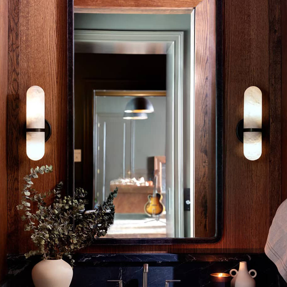 Salon Alabaster-Wandleuchte