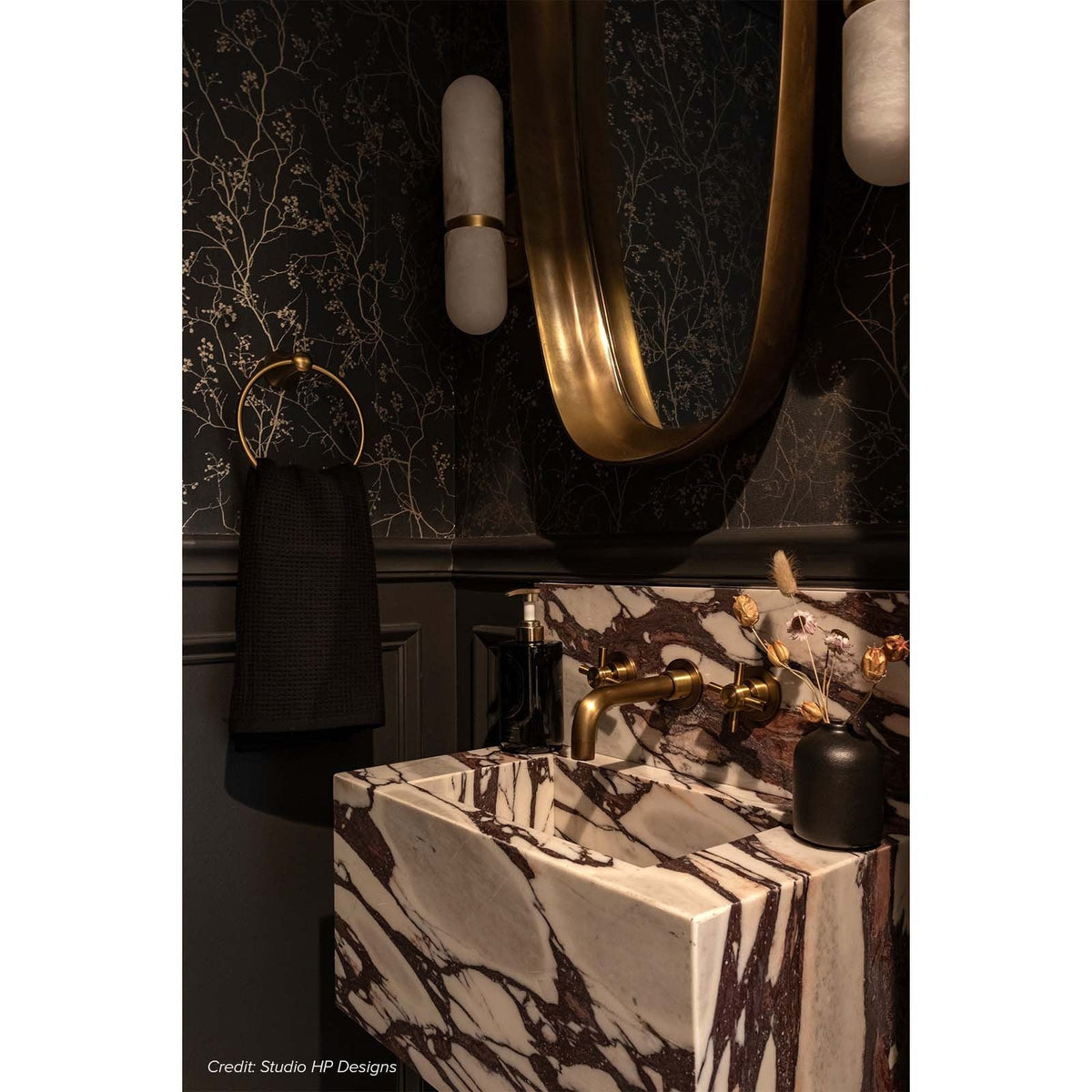 Salon Alabaster-Wandleuchte