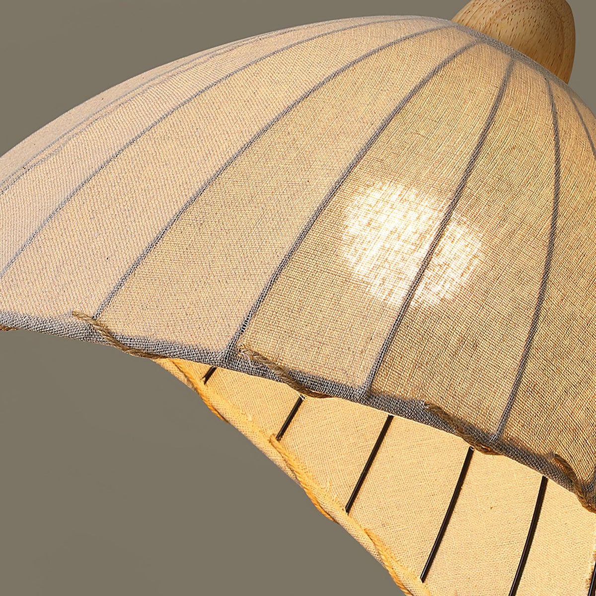 Shell Minimalistische Pendelleuchte aus Holz