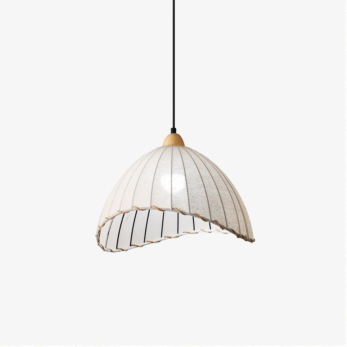 Shell Minimalistische Pendelleuchte aus Holz