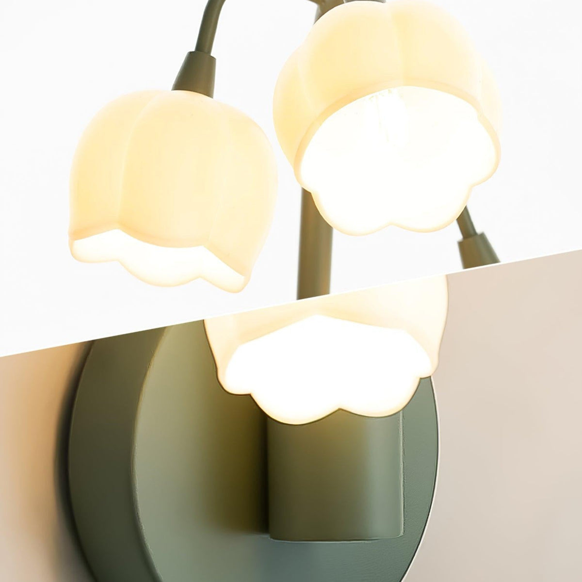 Aelis Natürliche Orchideen-Wandleuchte für den Innenbereich