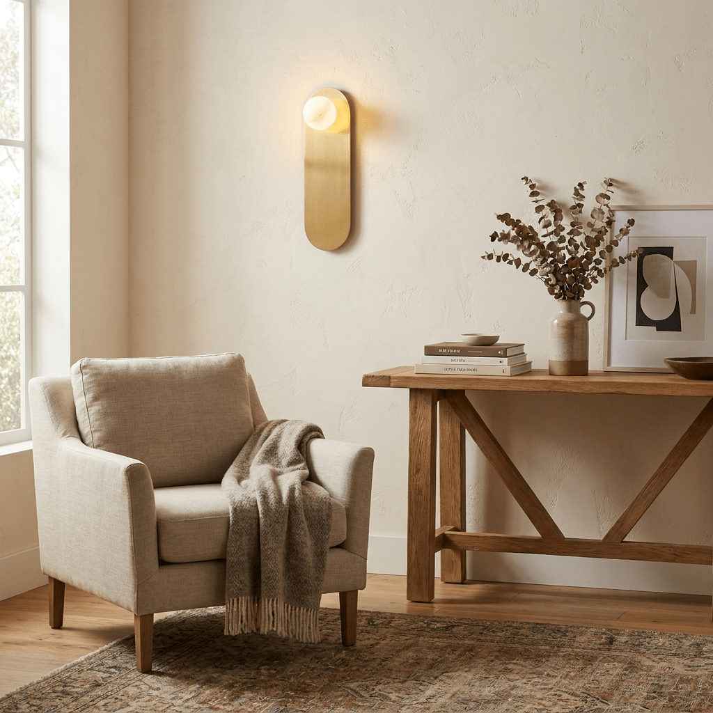 Albivise Wandleuchte aus Alabaster