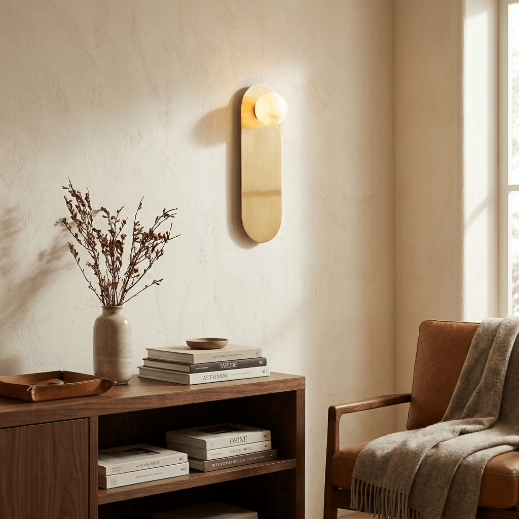 Albivise Wandleuchte aus Alabaster