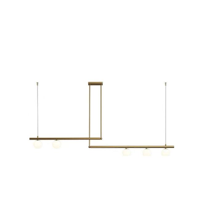 Estix Pendelleuchte Messing Linear Satellit Minimalistisch