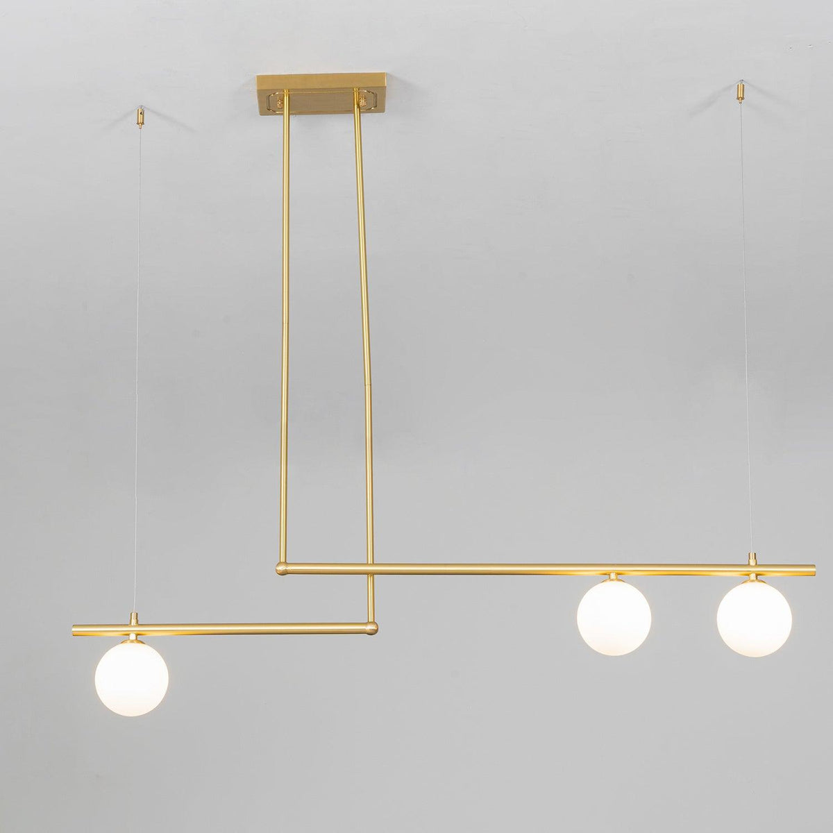 Estix Pendelleuchte Messing Linear Satellit Minimalistisch