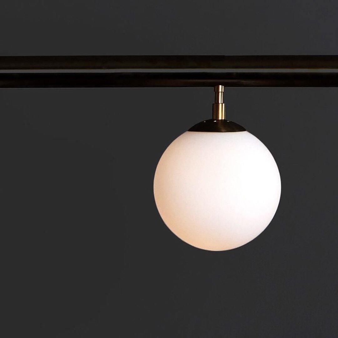 Estix Pendelleuchte Messing Linear Satellit Minimalistisch
