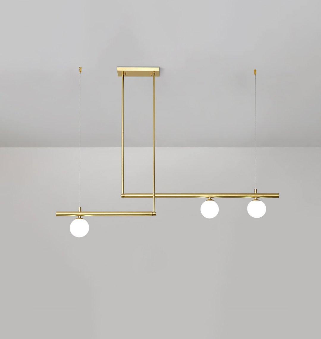 Estix Pendelleuchte Messing Linear Satellit Minimalistisch