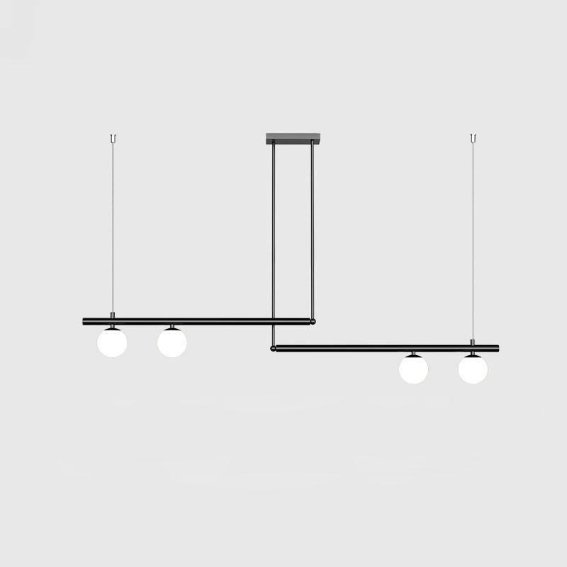 Estix Pendelleuchte Messing Linear Satellit Minimalistisch