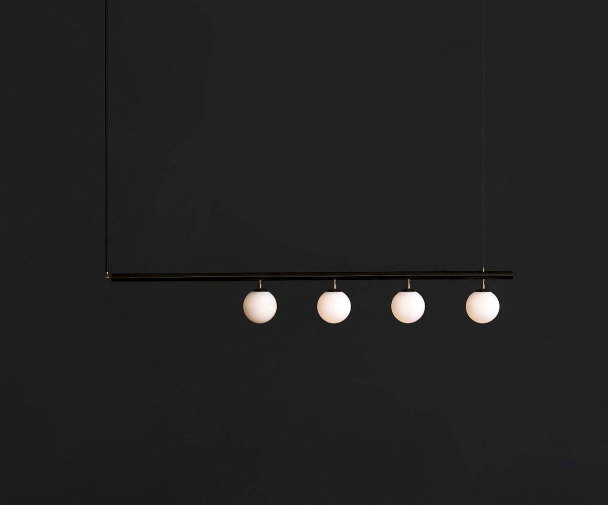 Estix Pendelleuchte Messing Linear Satellit Minimalistisch