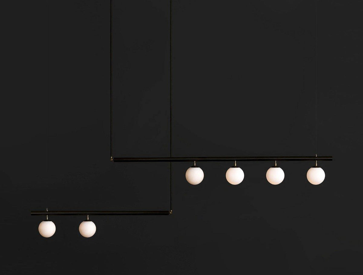 Estix Pendelleuchte Messing Linear Satellit Minimalistisch