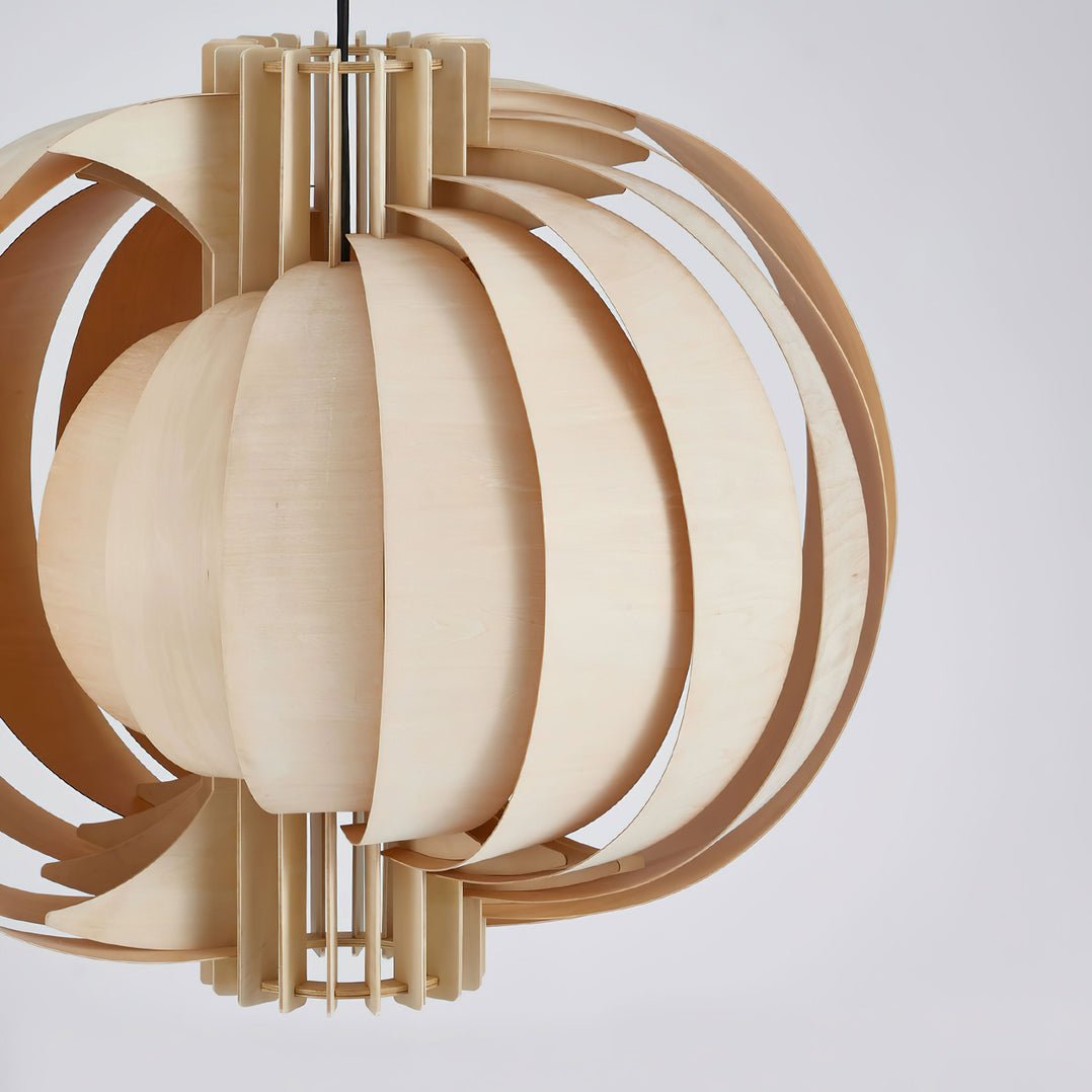 Ivraeus Premium Elegance Ring Pendelleuchte aus Holz