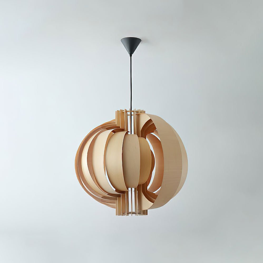 Ivraeus Premium Elegance Ring Pendelleuchte aus Holz