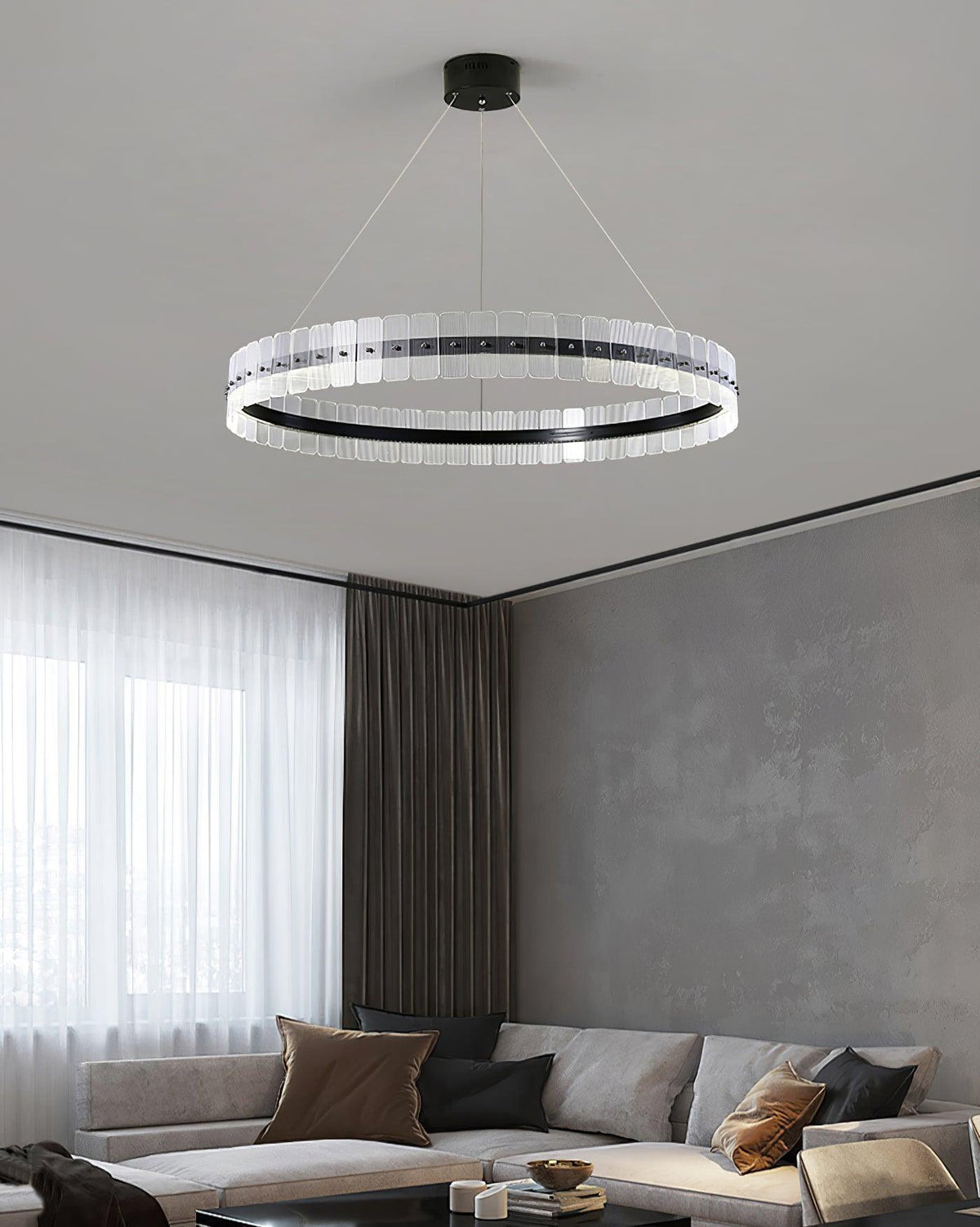 Kynell Kronleuchter Saturno LED mit Acryl-Blöcken