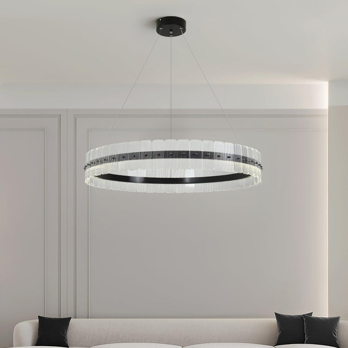 Kynell Kronleuchter Saturno LED mit Acryl-Blöcken