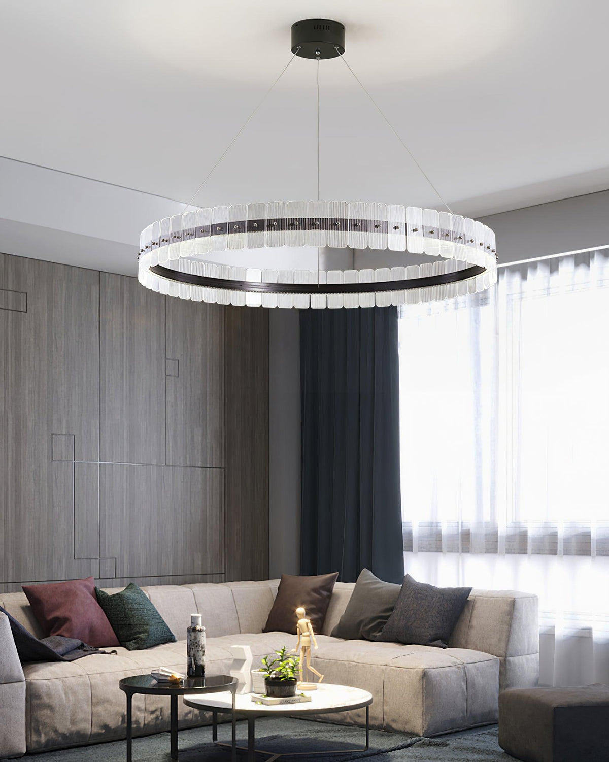 Kynell Kronleuchter Saturno LED mit Acryl-Blöcken